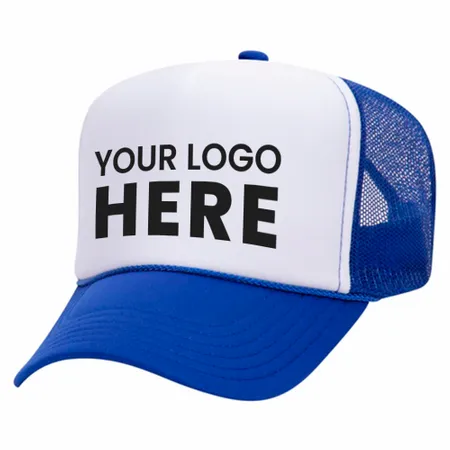 Otto 39-165 5-Panel High Crown Foam Trucker Hats - White Front Colours - Imprint Now - CA