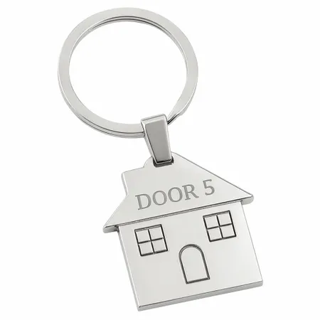 Happy Home Metal Keychain - Imprint Now - CA