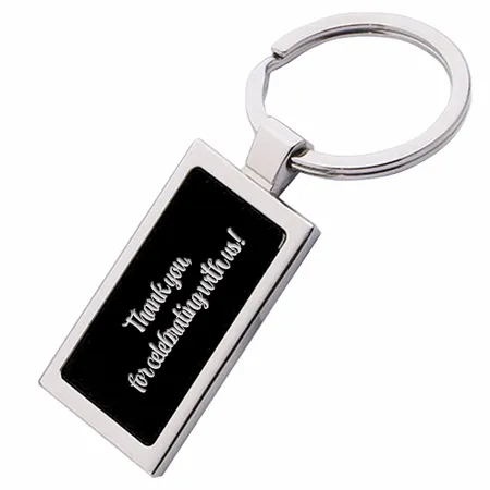 Coloured Rectangle Metal Keychain - Imprint Now - CA