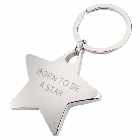Dazzling Star Metal Keychain - Imprint Now - CA