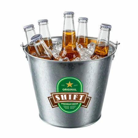 Tinplate Beer Buckets & Opener Combo - Imprint Now - CA