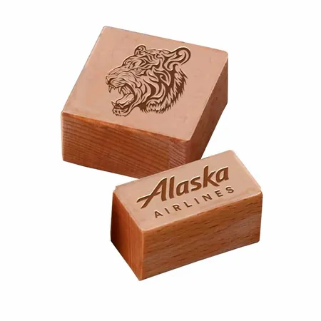 Rectangle Wood Rubber Stamps - Imprint Now - CA