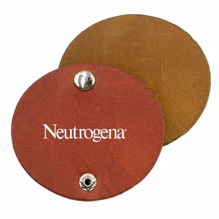 Round PU Leather Cable Organizers - Imprint Now - CA