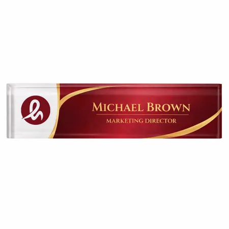 Acrylic Desktop Name Badges - Imprint Now - CA