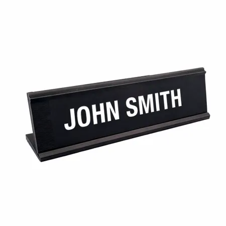 Metal Desktop Name Badges - Imprint Now - CA
