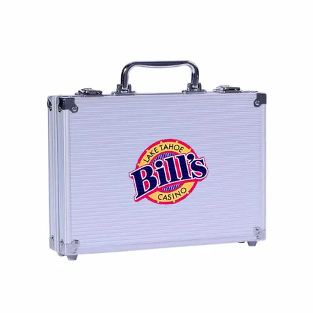100ct Aluminium Poker Chip Cases - Imprint Now - CA
