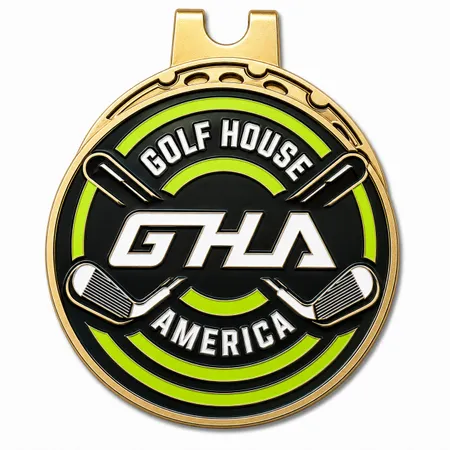Soft Enamel Golf Ball Marker with Hat Clips - Imprint Now - CA