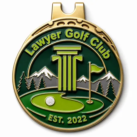 3D Ball Golf Marker with Hat Clips - Imprint Now - CA