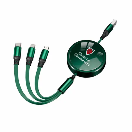 Soft Silicone 3-in-1 Charging Cables - Imprint Now - CA