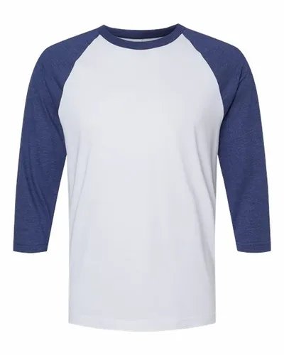 White/ Heather Indigo