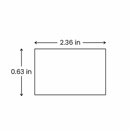 1.5 x 6 cm