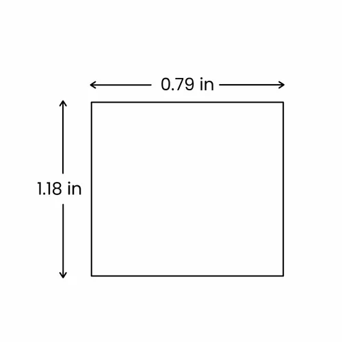 3 x 2 cm