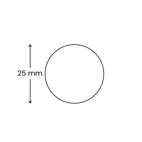 Round 25 mm