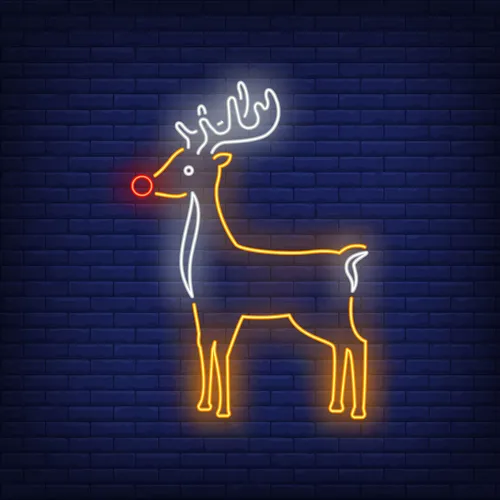 Cute Reindeer Neon Sign - Imprint Now - CA