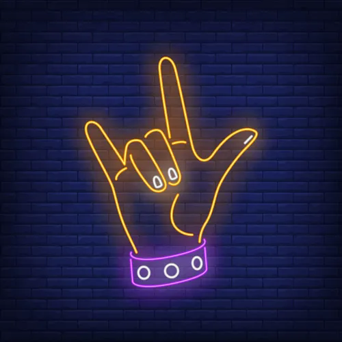 Rock Gesture Neon Sign - Imprint Now - CA