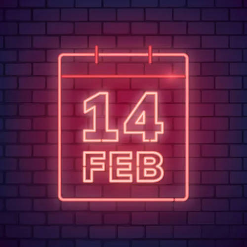 Valentine's Day Date Neon Sign - Imprint Now - CA