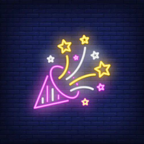 Party Hat Neon Sign - Imprint Now - CA