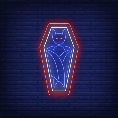 Vampire Coffin Neon Sign - Imprint Now - CA