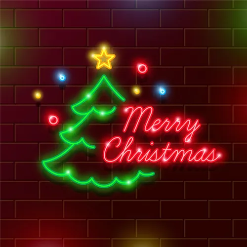 Tree Merry Christmas Neon Sign - Imprint Now - CA
