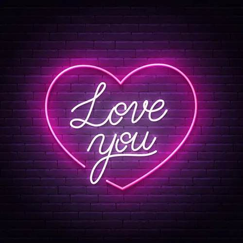 Pink Love You Neon Sign - Imprint Now - CA