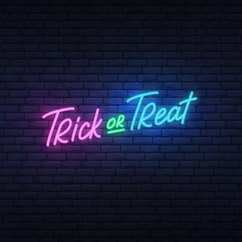 Trick or Treat Lettering Neon Sign - Imprint Now - CA