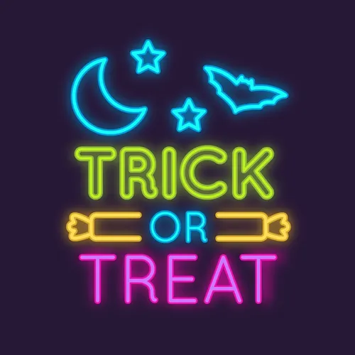 Trick Or Treat Neon Sign - Imprint Now - CA