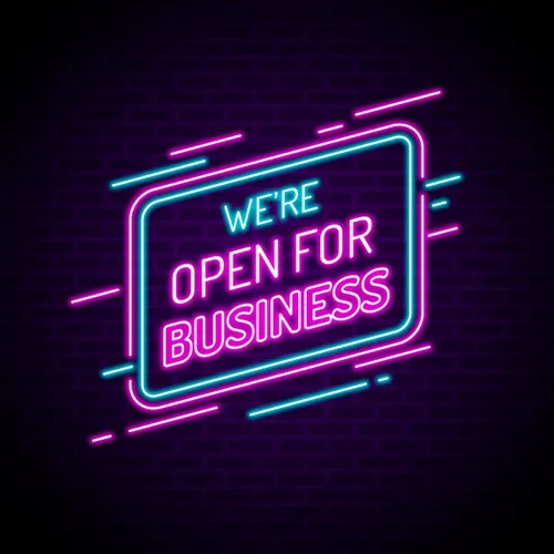 Open For Business Neon Sign - Imprint Now - CA