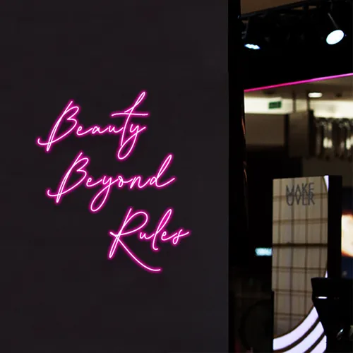 Beauty Beyond Rules Neon Sign - Imprint Now - CA