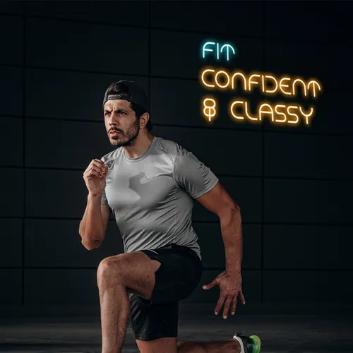 Fit Confident Classy Neon Sign - Imprint Now - CA