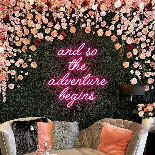 And So The Adventure Begins Neon Sign - Imprint Now - CA