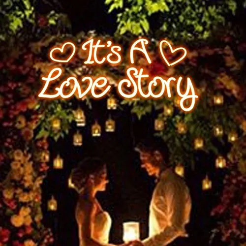 It's A Love Story Neon Sign - Imprint Now - CA