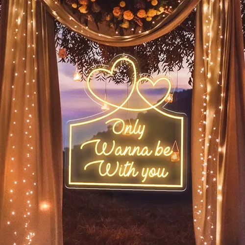 Only Wanna Be With You Neon Sign - Imprint Now - CA