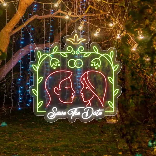 Save The Date Neon Sign - Imprint Now - CA