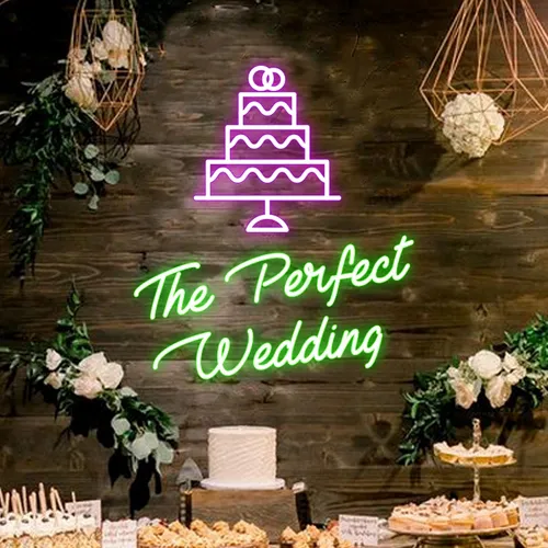 The Perfect Wedding Neon Sign - Imprint Now - CA