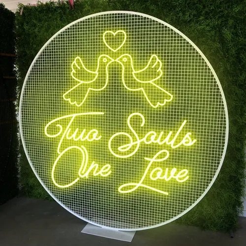 Two Souls One Love Neon Sign - Imprint Now - CA