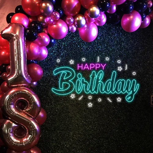 Cool Happy Birthday Neon Sign - Imprint Now - CA