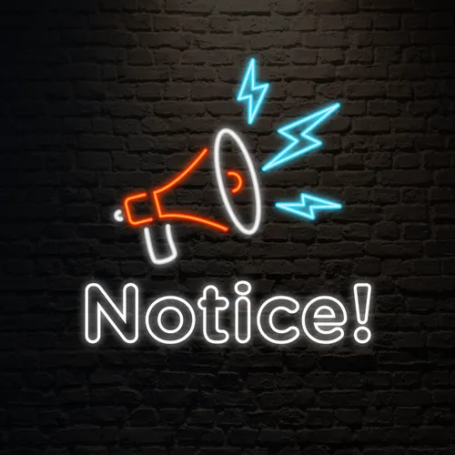Notice Neon Sign - Imprint Now - CA
