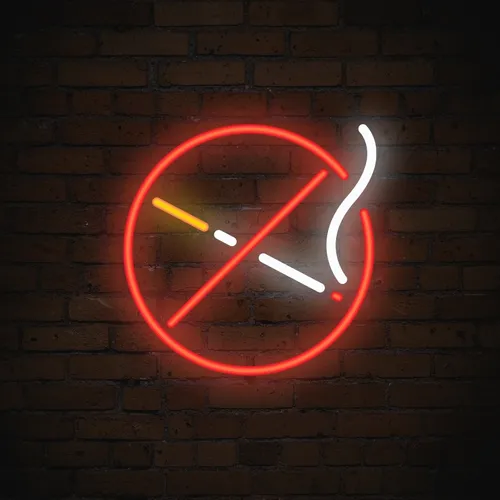 No Smoking Simple Neon Sign - Imprint Now - CA