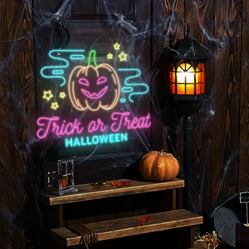 Trick or Treat Halloween Neon Sign - Imprint Now - CA
