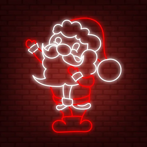 Red White Santa Neon Sign - Imprint Now - CA