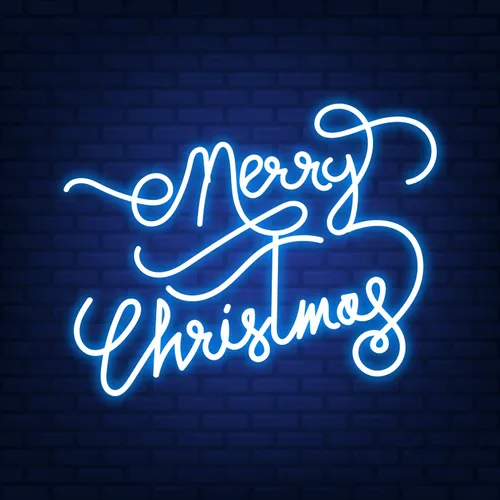 Merry Christmas Handwriting Neon Sign - Imprint Now - CA