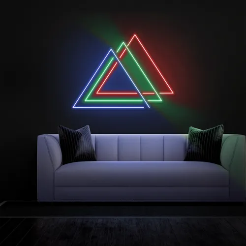 Triangles Neon Sign - Imprint Now - CA