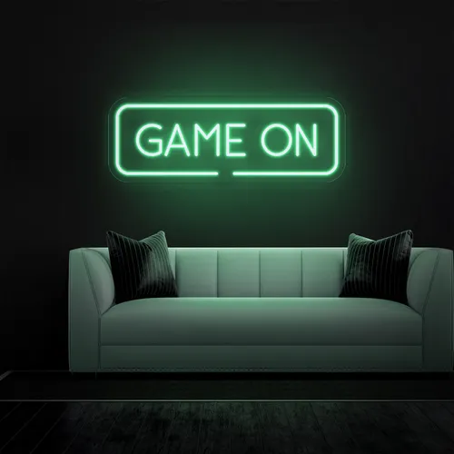 GAME ON Greeny Neon Sign - Imprint Now - CA