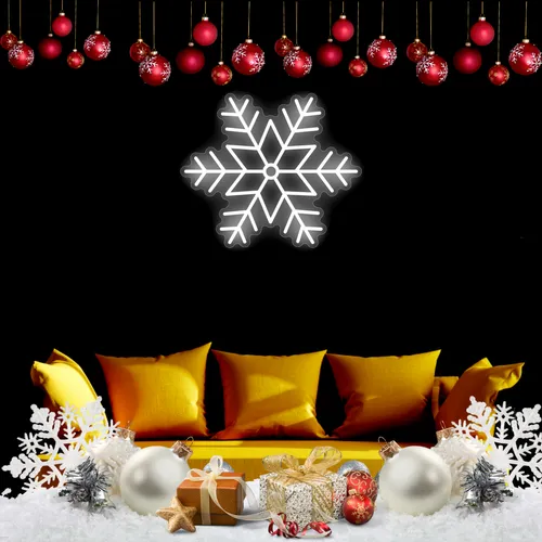 Snowflakes Neon Sign - Imprint Now - CA