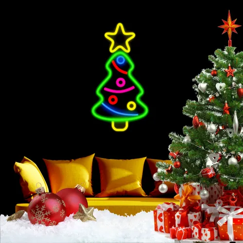 Cute Christmas Tree Neon Sign - Imprint Now - CA