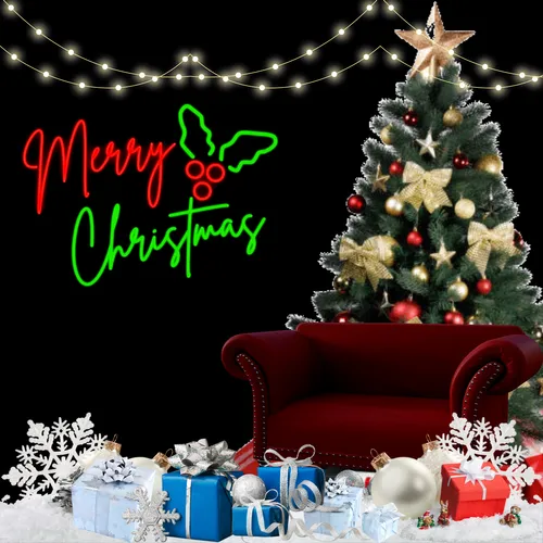 Sparkly Yuletide Neon Sign - Imprint Now - CA