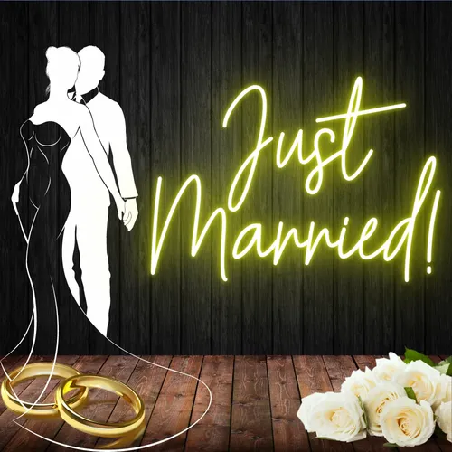 Just Married! Neon Sign - Imprint Now - CA