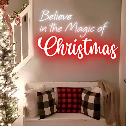 Believe in the Magic of Christmas Neon Sign - Imprint Now - CA