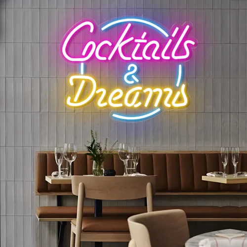Cocktails and Dreams LED Neon Sign - Imprint Now - CA