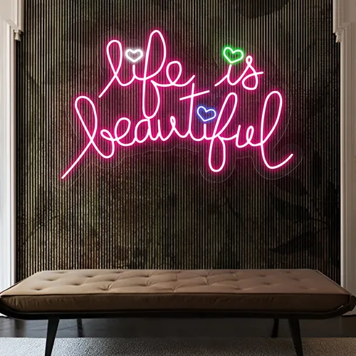 Life Is Beautiful Neon Sign - Imprint Now - CA